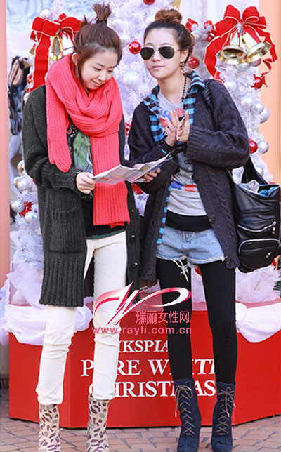 怎样穿最像韩国模特开元棋牌冬天逛街(图3)